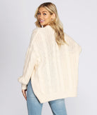 Layered Cutie Cable Knit Cardigan