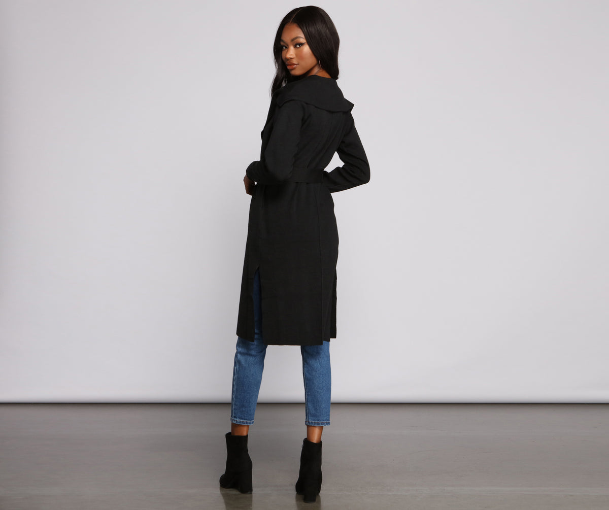 Trend Alert Tie Waist Trench Duster