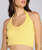 With fun and flirty details, Knit Happens Halter Sweater Top shows off your unique style for a trendy outfit for the summer season!