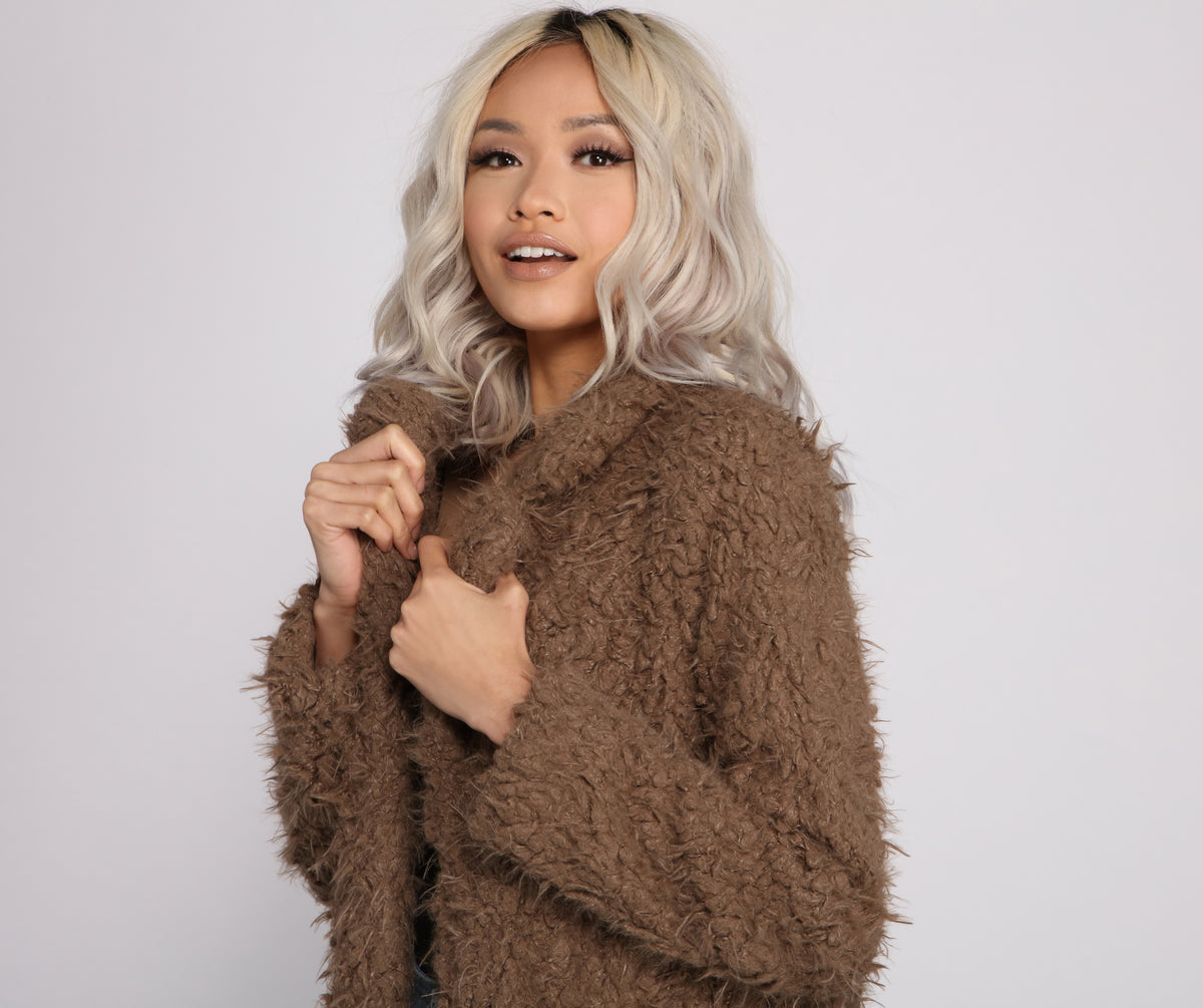 So Extra Faux Fur Shaggy Jacket