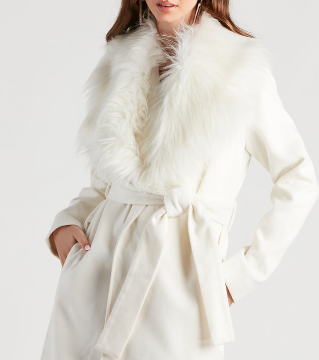 River Island Women's Faux Fur Coat - Pink - Fur Coats