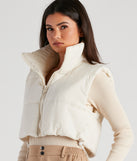 SOOK: Shopping Discovery: Find & Buy Direct: Zip Crop Puffer Vest