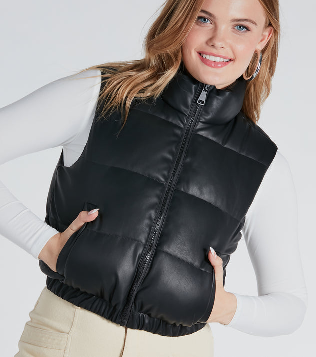 Dropship Autumn Winter Cotton Padded Waistcoat Women's Short Inner Wear  Sherpa Warm Vest Tank Tops; Black to Sell Online at a Lower Price