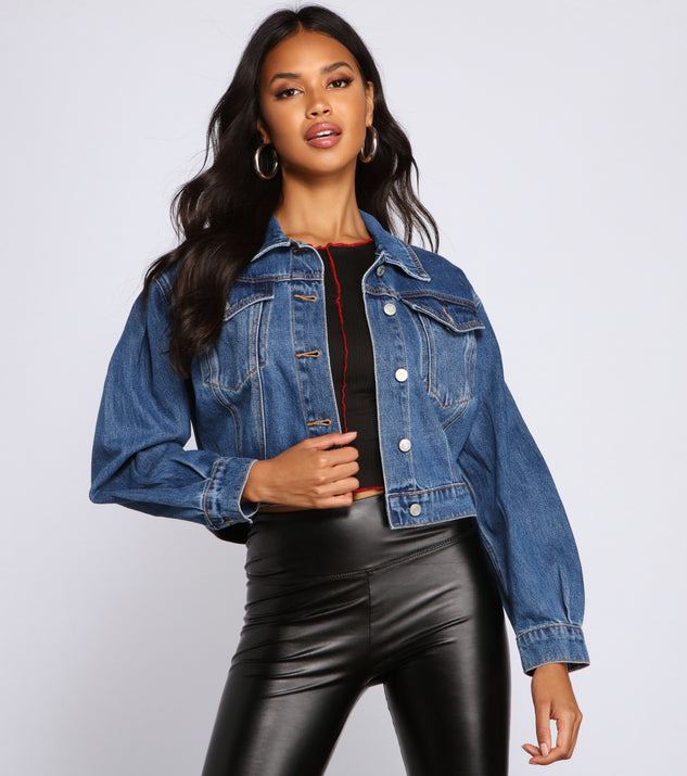 cropped casual jacket