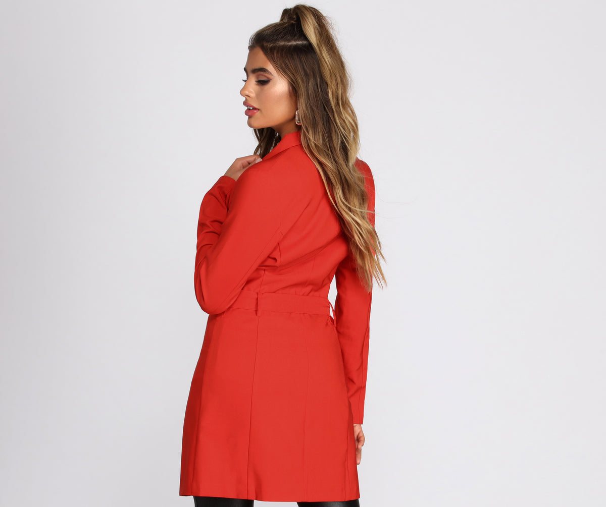 Bold Boss Babe Trench Coat