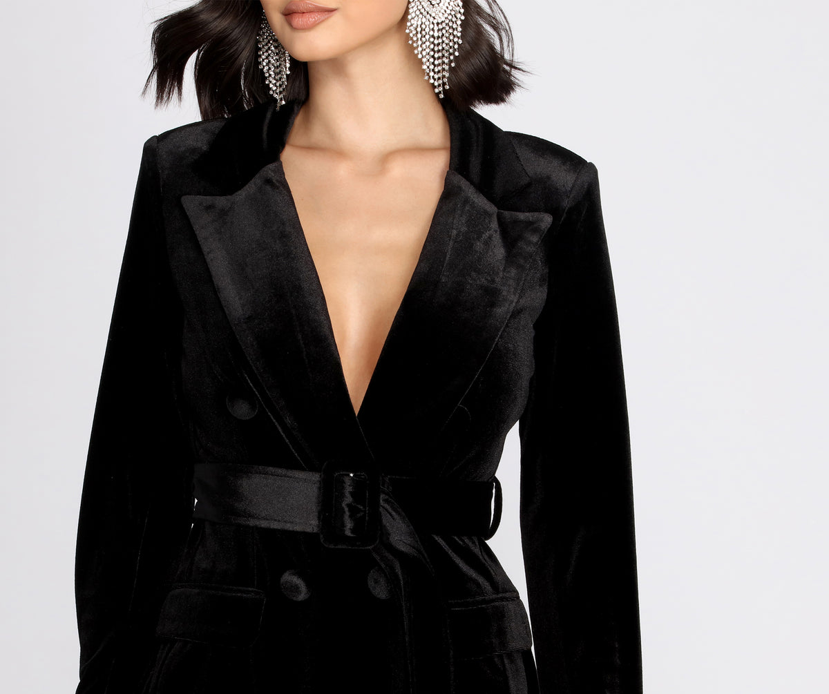 A Vision Velvet Trench Coat