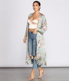 Catalina Cruise Floral Kimono Duster for 2023 festival outfits, festival dress, outfits for raves, concert outfits, and/or club outfits