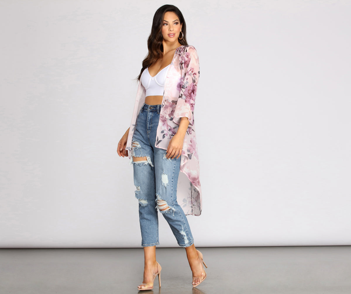 Summer Romance Floral Kimono