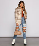 With fun and flirty details, Cozy Plaid Oversized Shacket shows off your unique style for a trendy outfit for the summer season!