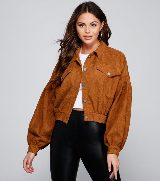 Cropped hotsell corduroy jacket