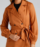 Cinched And Chic Belted Trench Coat helps create the best summer outfit for a look that slays at any event or occasion!