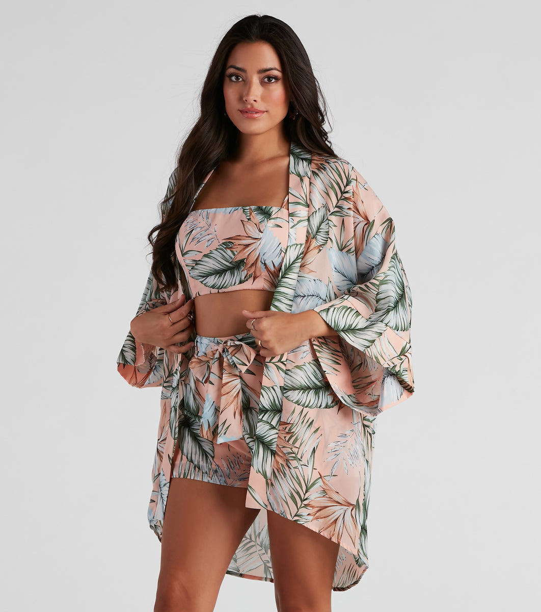 Dreamy Island Vibes Chiffon Kimono