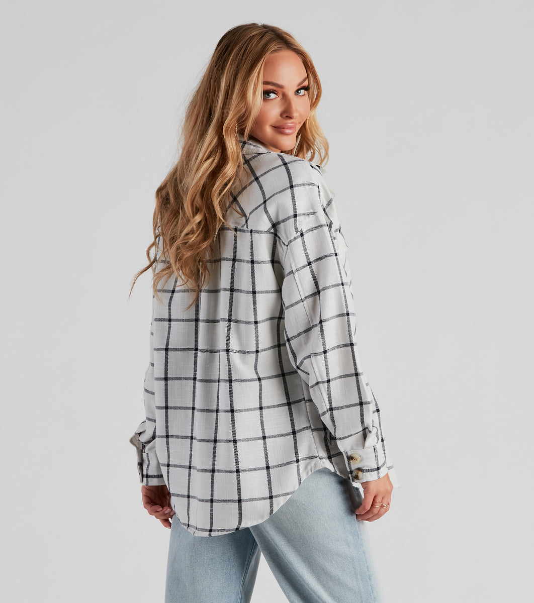 Chill Moment Plaid Shacket