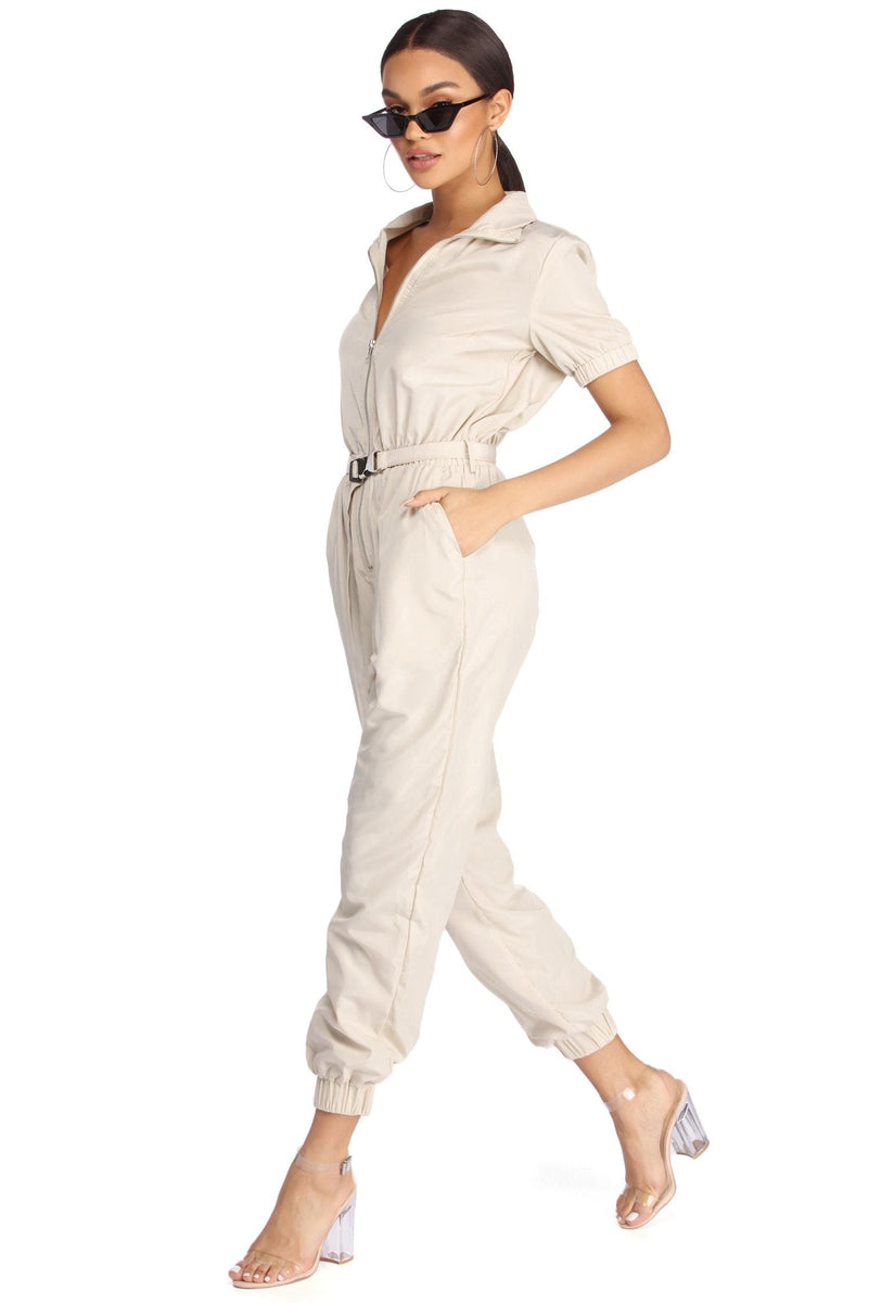 Belted And Fierce Jumpsuit