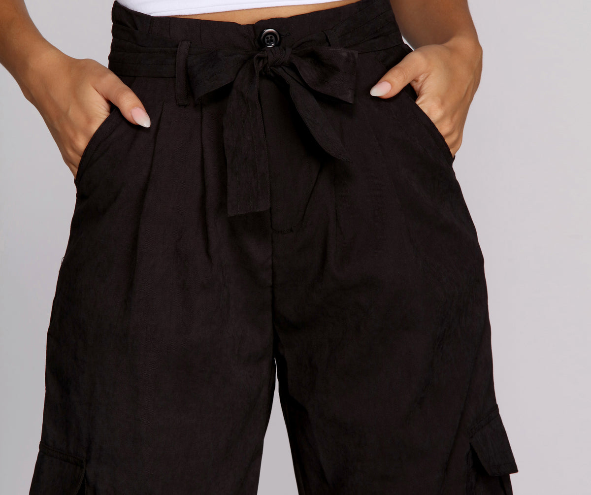 Precious Cargo Tie Waist Pants