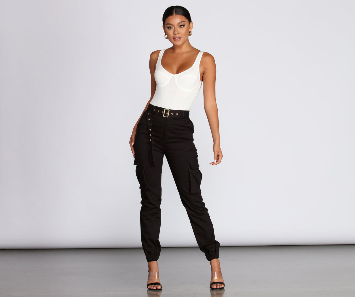 Belted Cutie Cargo Pants