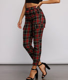 Perfectly Plaid High Waist Joggers for 2023 festival outfits, festival dress, outfits for raves, concert outfits, and/or club outfits