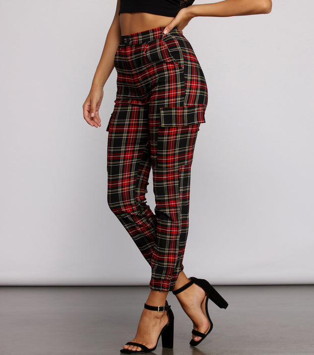 Perfectly Plaid High Waist Joggers for 2023 festival outfits, festival dress, outfits for raves, concert outfits, and/or club outfits