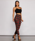 Perfectly Plaid High Waist Joggers provides a stylish start to creating your best summer outfits of the season with on-trend details for 2023!