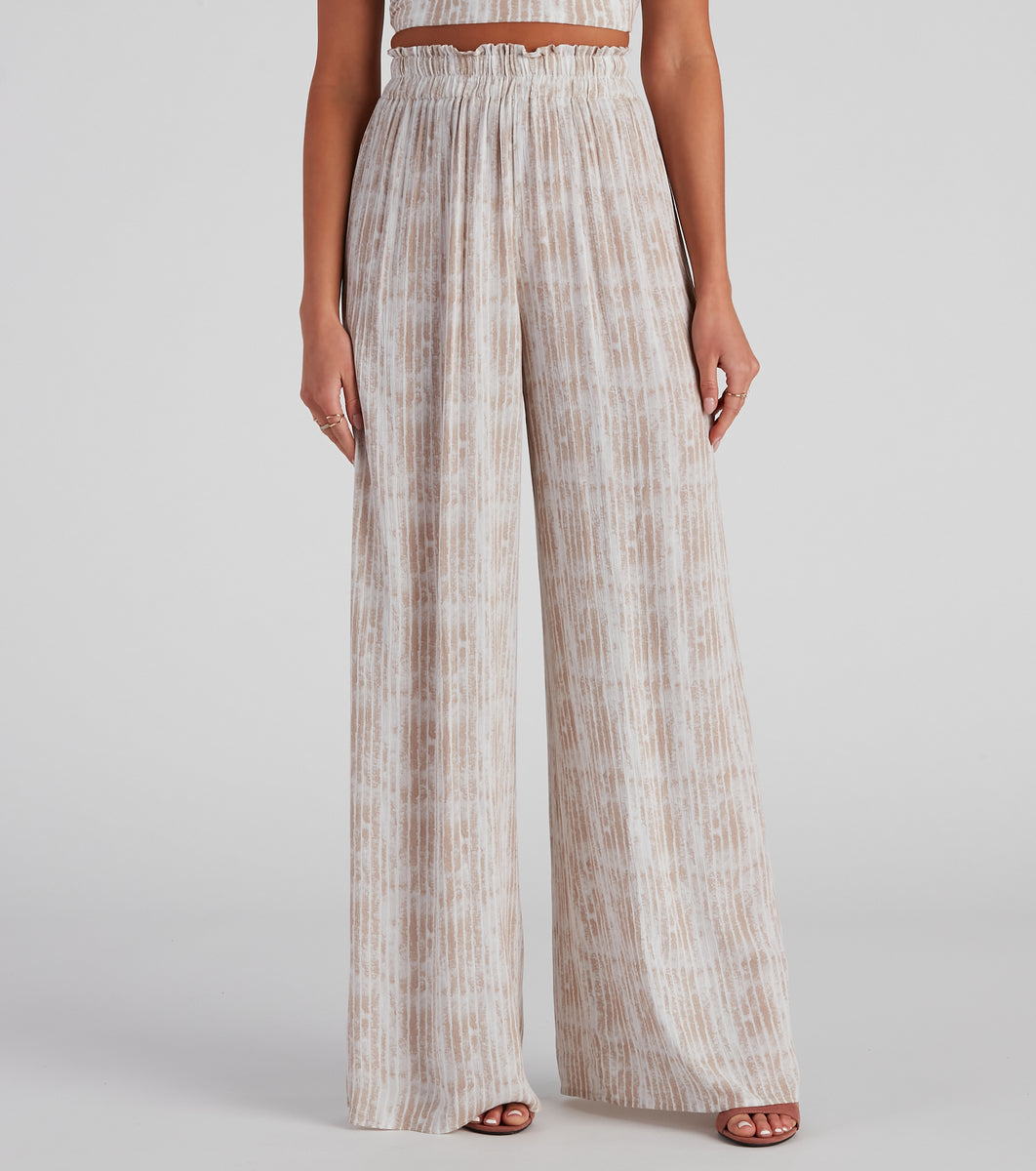 Sangria Please Striped Wide Leg Pants