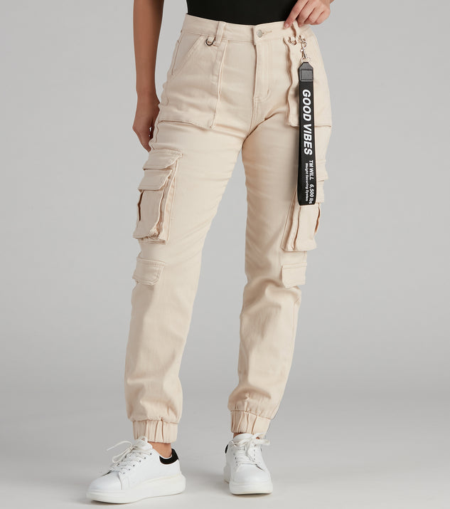 Metallized Cotton Cargo Pants - Women - Ready-to-Wear