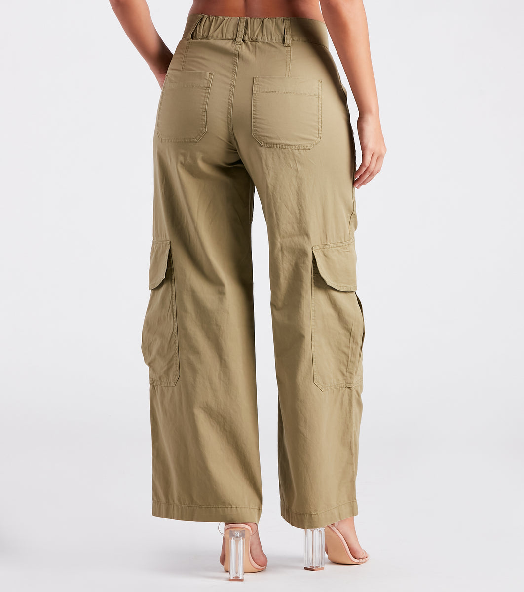 Celebrity Pink Trendy Plus Size Skinny-Leg Drawstring Cargo Pants - Macy's