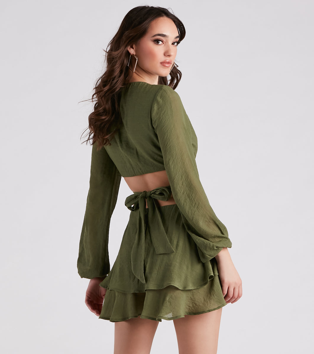 Breeze Style Ruffled Skater Romper