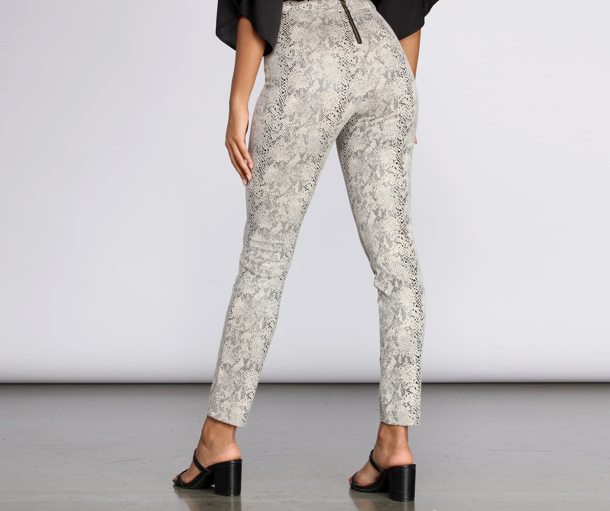 Sassy Snake Skinny Pants