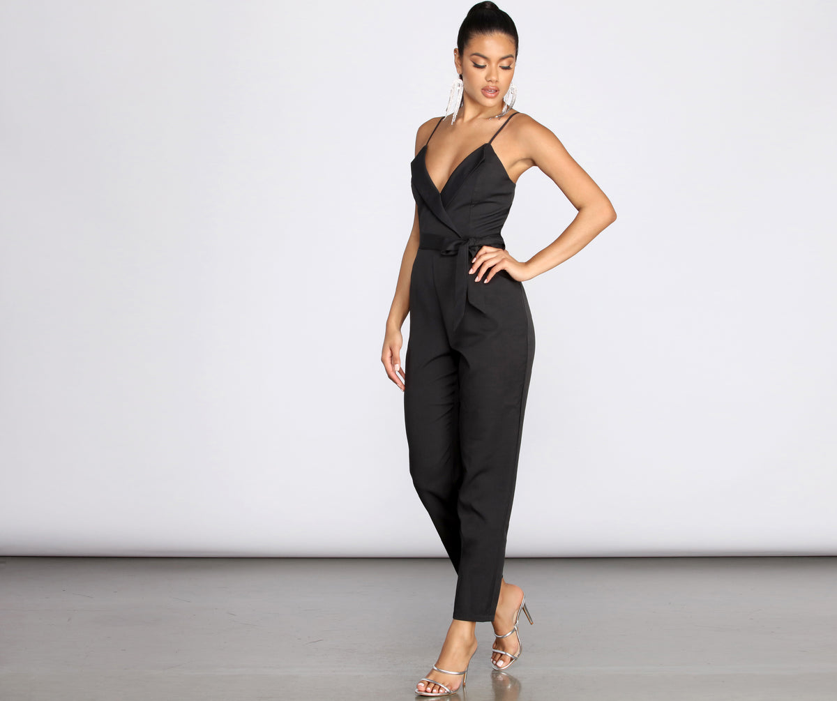 Classic Chic Tapered Jumpsuit & Windsor