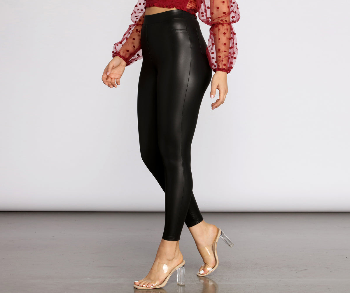 Windsor Stretch Faux Leather Leggings