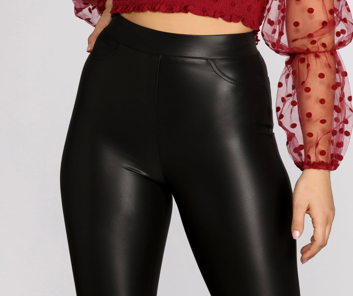 Bar Iii Petite Side-Studded Stretch Leggings, Created for Macy's
