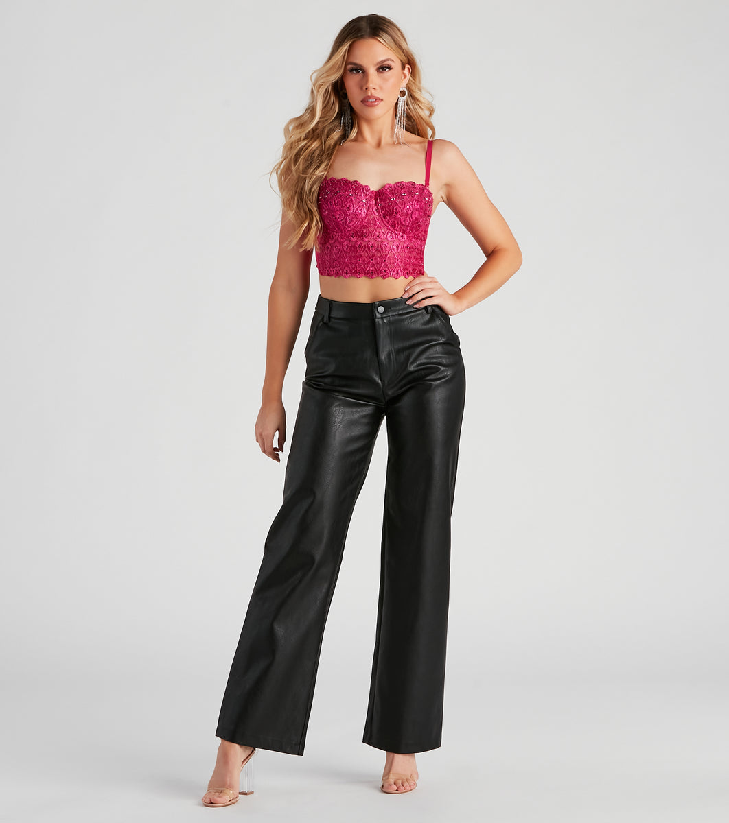 I.n.c. International Concepts Petite Faux-Leather Skinny Pants, Created For  Macy's