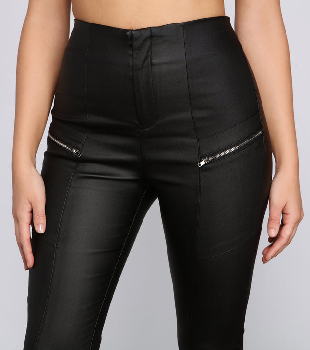Edgy Vibes Faux Leather Pants