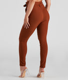 High Waist Paperbag Skinny Dress Pants provides a stylish start to creating your best fall outfits with on-trend details for 2024!