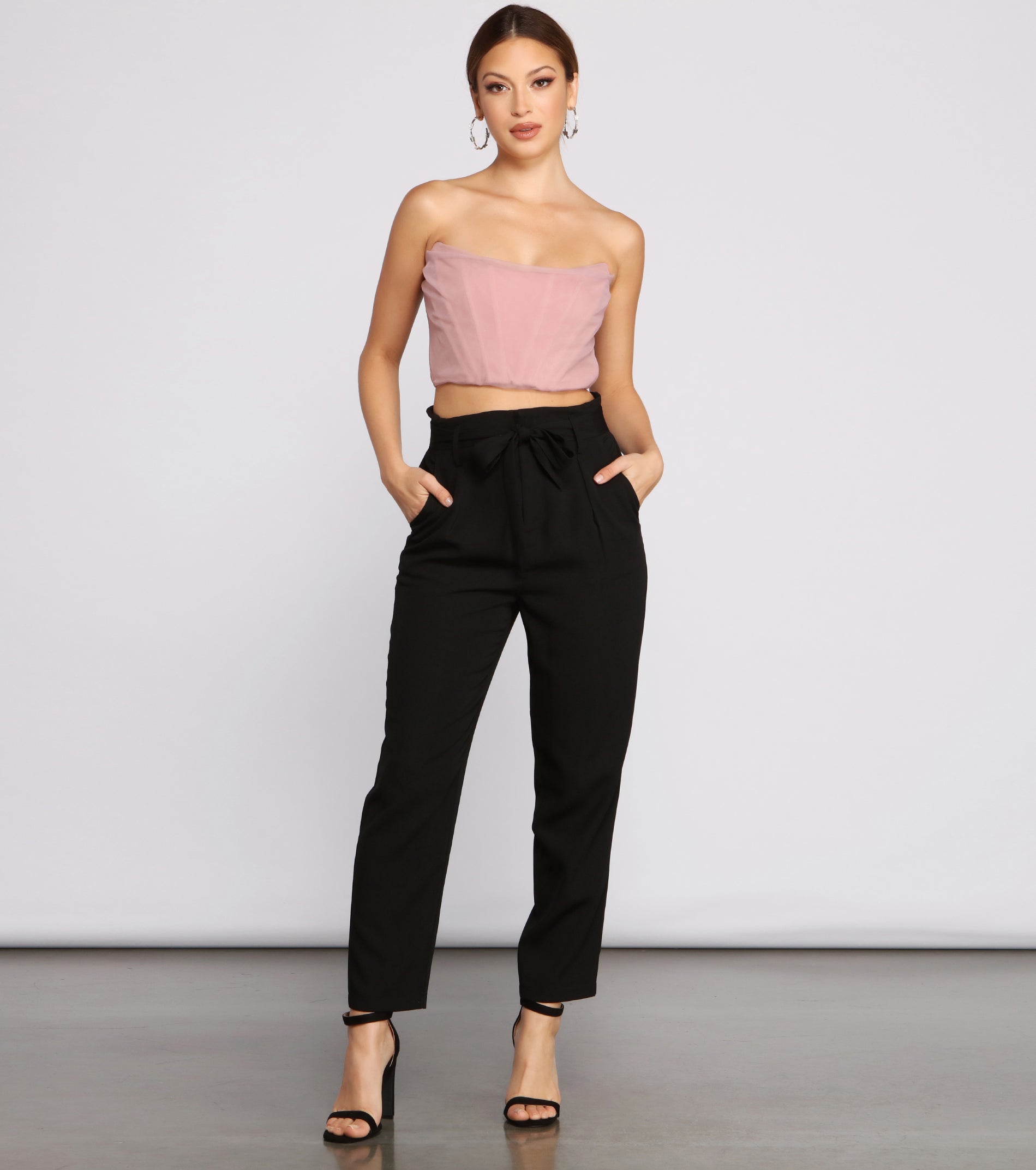 Tapered Tease High Waist Dress Pants And Windsor 1038