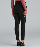 Refresh your fall closet with stylish women's pants like the High Waist Paperbag Skinny Dress Pants in a sleek fabric and a pant leg style that makes your look unique.