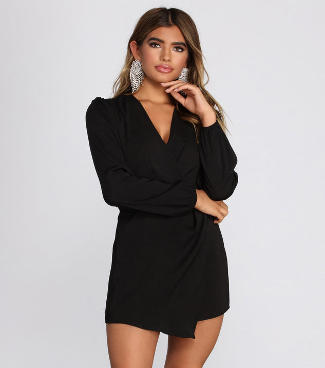 A Sophisticated Moment Wrap Romper & Windsor