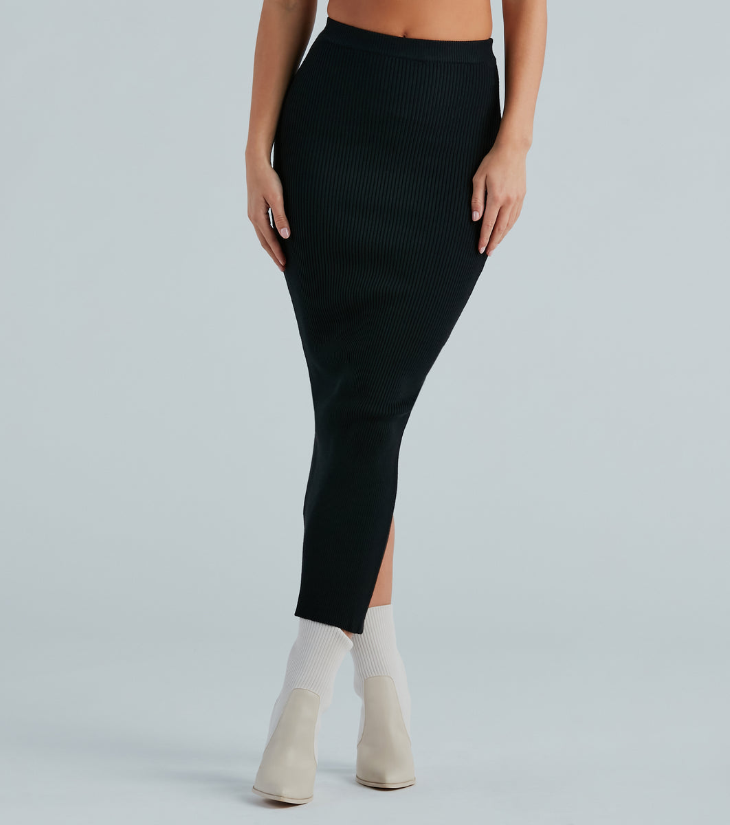 Another Slay Sweater Knit Maxi Skirt