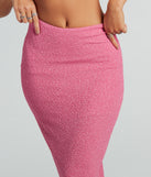 Glittery Vibes High Slit Maxi Skirt