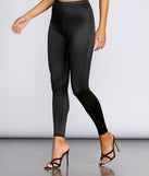 Sleek In Satin Leggings