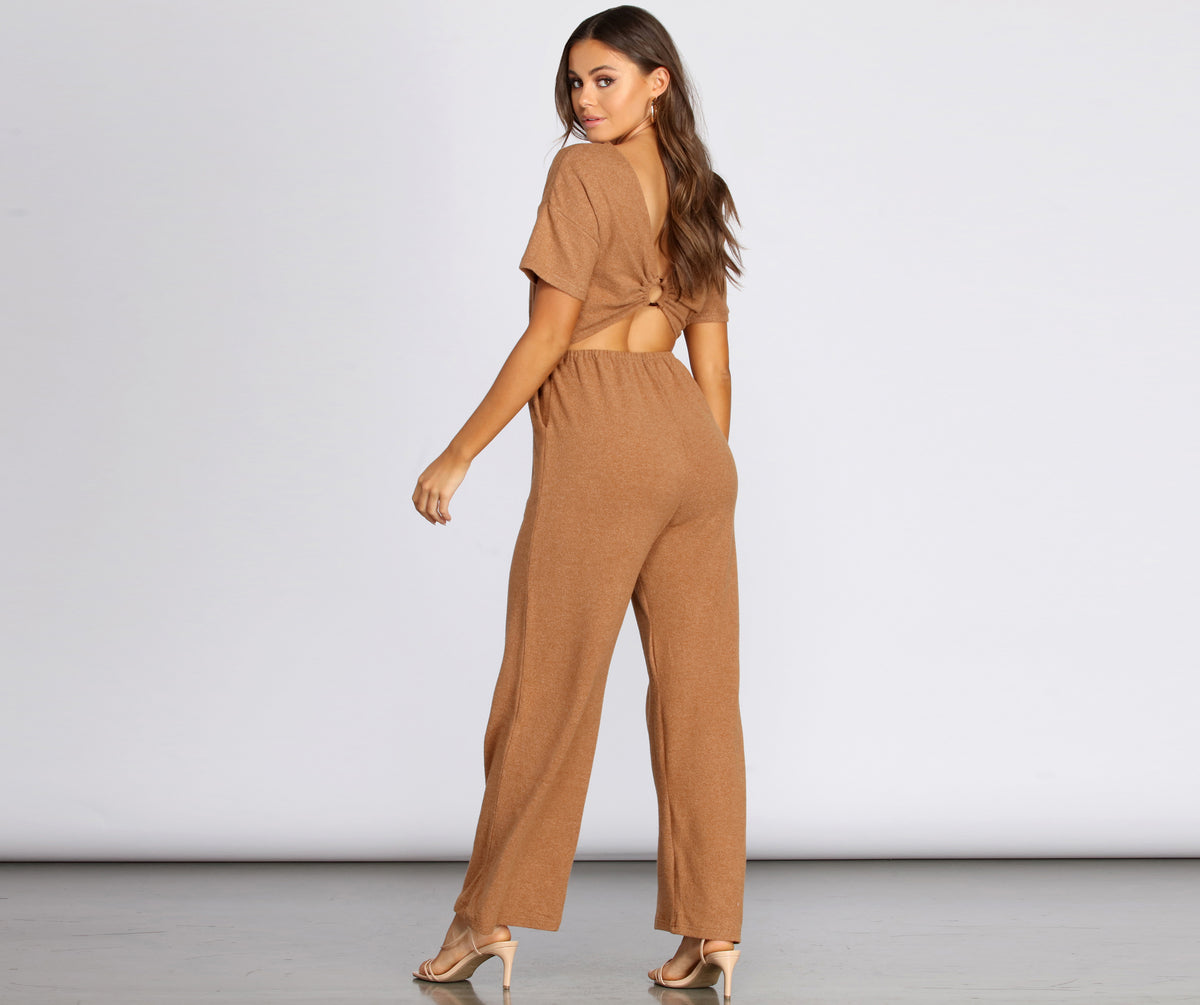 Casually Chic Knit Jumpsuit