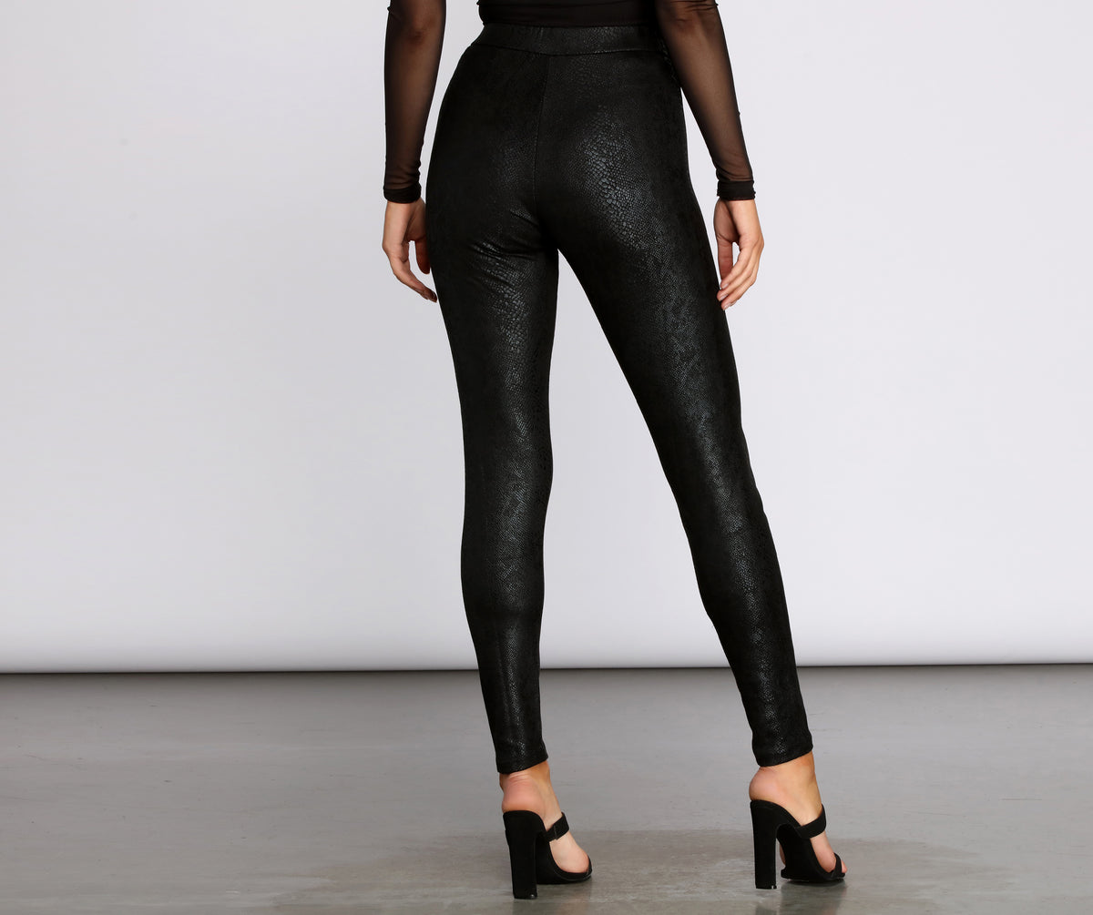 Windsor Faux Patent Leather Leggings