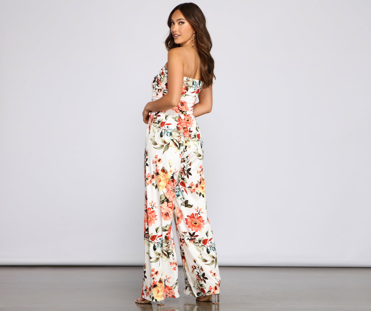 HOUSE OF CB Joie Flower Trim Strapless Bodysuit