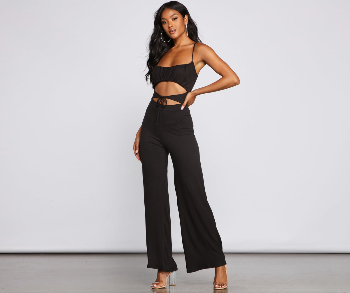 Sultry Vibes Cutout Jumpsuit & Windsor