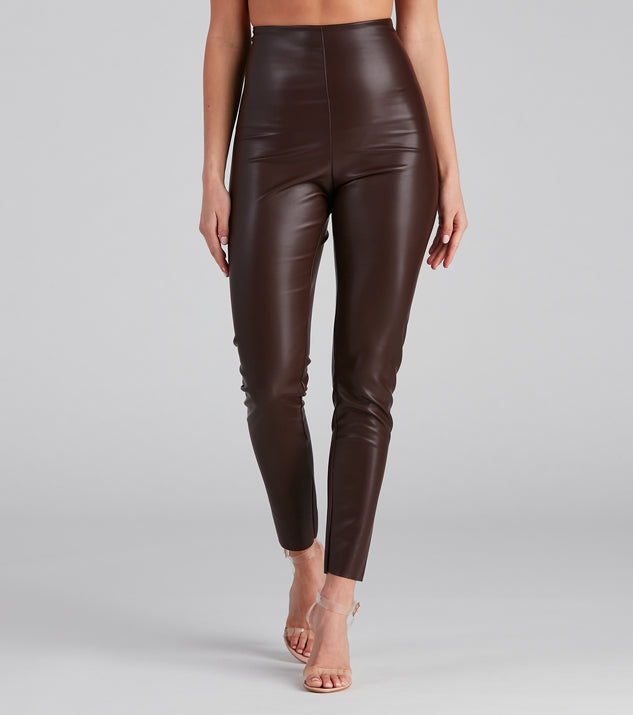 Yours Clothing STRETCH - Leggings - Trousers - chocolate/brown - Zalando.de