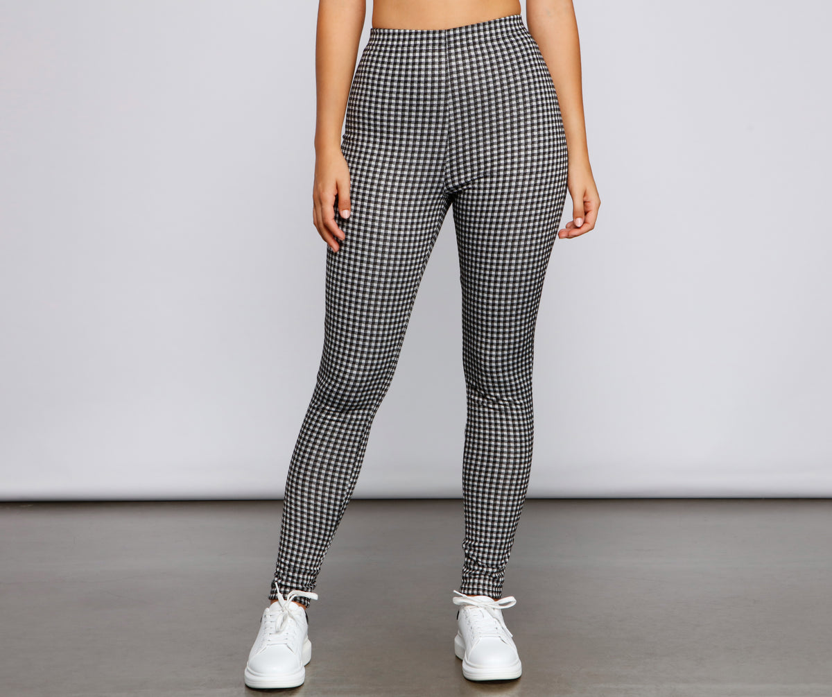 OFFLINE By Aerie Mini Houndstooth Drawcord Legging