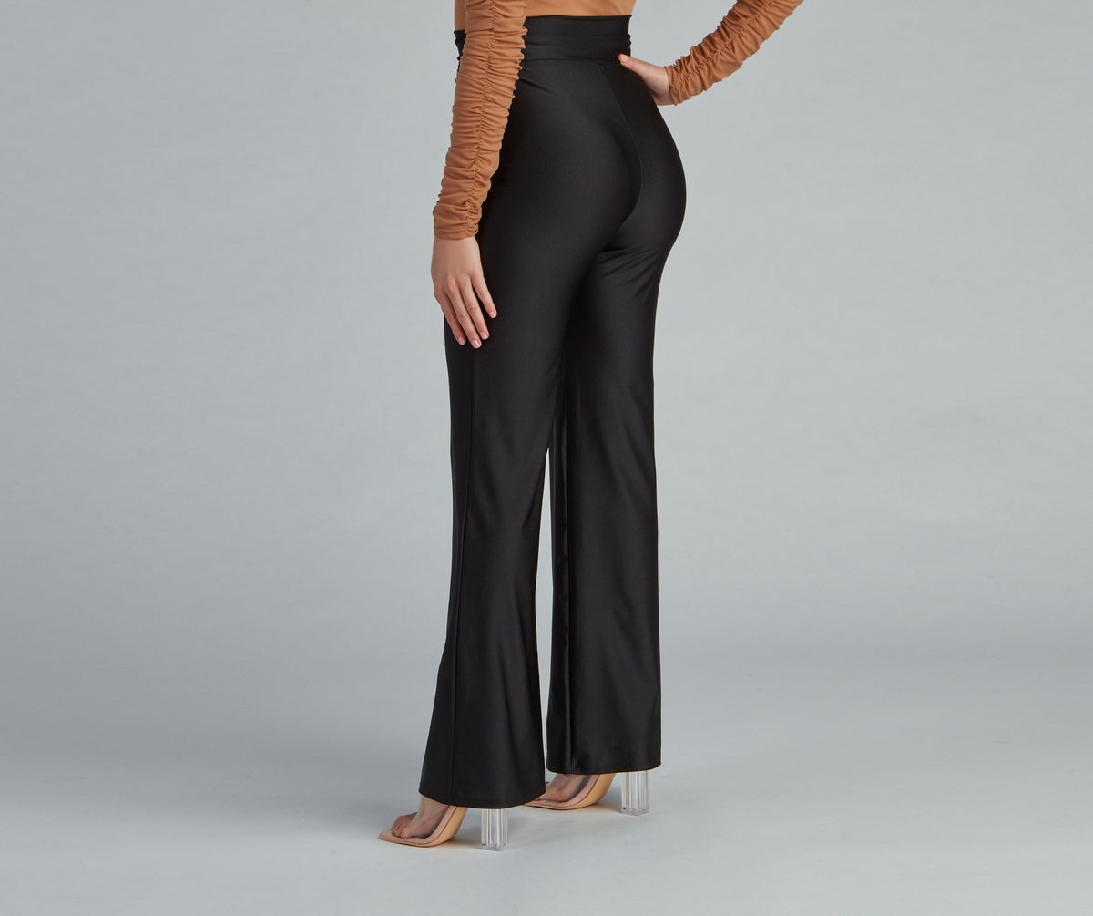 Adrianna Papell Crepe Draped Front Wide Leg Pants CoolSprings