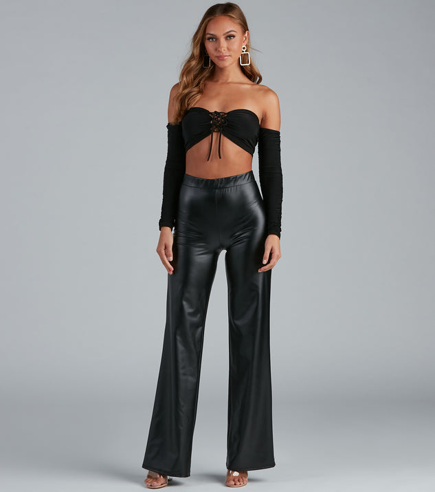 Trendsetting Moment Faux Leather Pants