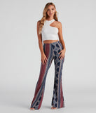 Boho Flare High Rise Pants is a trendy pick to create 2023 festival outfits, festival dresses, outfits for concerts or raves, and complete your best party outfits!