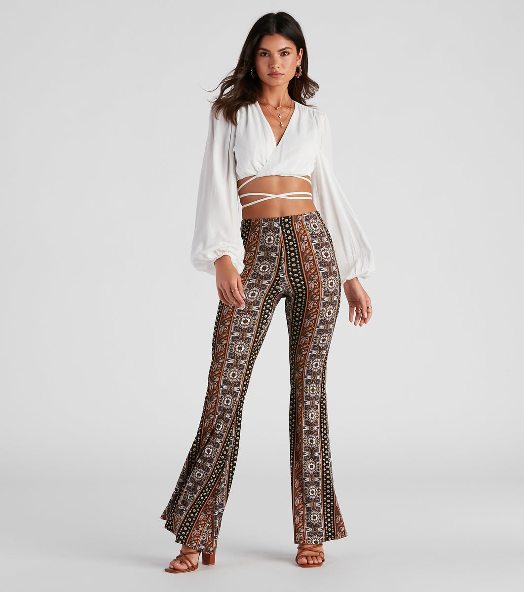 Sun Dance Paisley Flare Pants